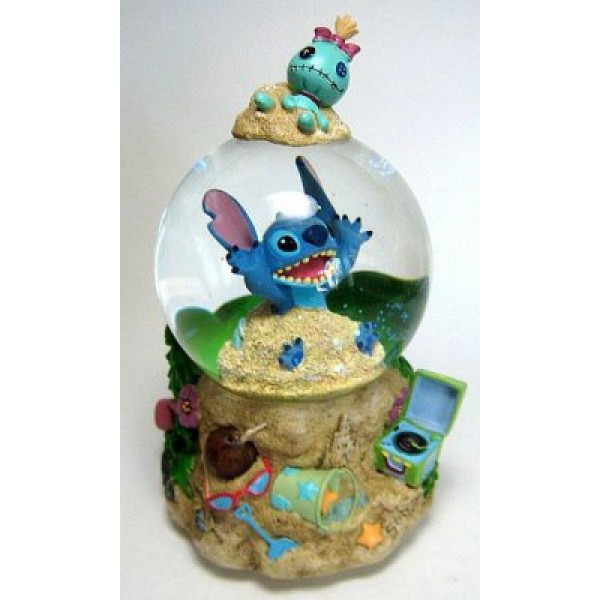 Disney Snow Globe Stitch Trog on The Beach